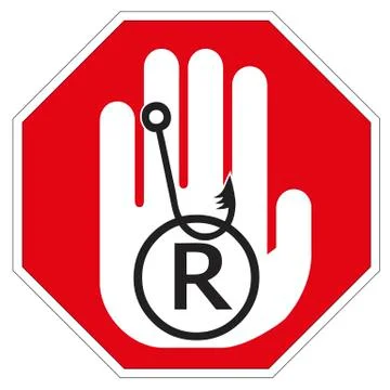 Stop Trademark Infringement Illustrazione stock