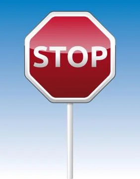 Stop traffic board Stock Illustration