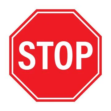 Stop traffic sign icon vector for graphic design, logo, web site, social medi Stock Illustration