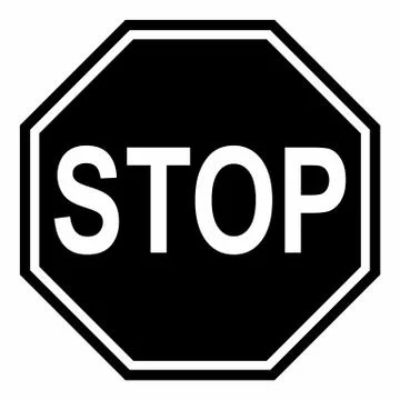 Stop traffic sign Stock Illustration