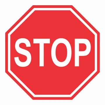 Stop traffic sign Illustrazione stock