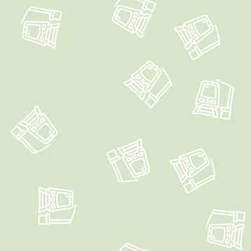 Stop train line vector seamless pattern イラスト素材