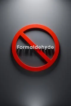 Stop use of Formaldehyde - No Formaldehyde symbol CH2O. For health and envi.. Stock Illustration