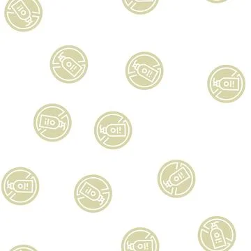 Stop using liquid soap glyph seamless pattern Stock Illustration