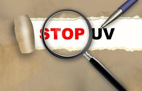 Stop uv Stock Illustration
