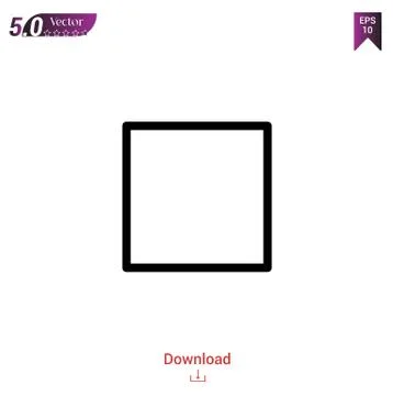 Stop vector icon. Best modern, simple, isolated, flat icon for website design Stock Illustration