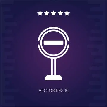 Stop vector icon Stock Illustration