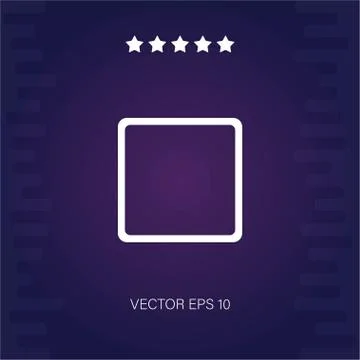 Stop vector icon Stock Illustration