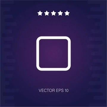 Stop vector icon Stock Illustration