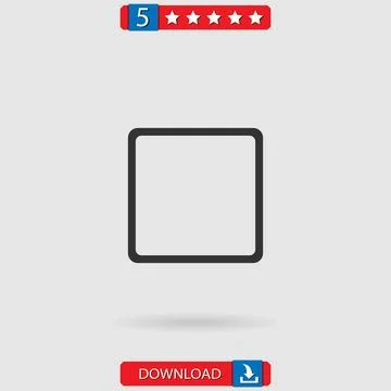 Stop vector icon Stock Illustration