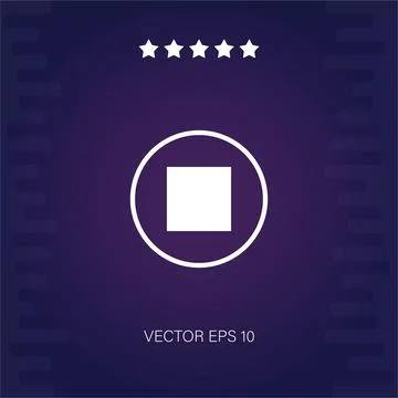 Stop vector icon Stock Illustration