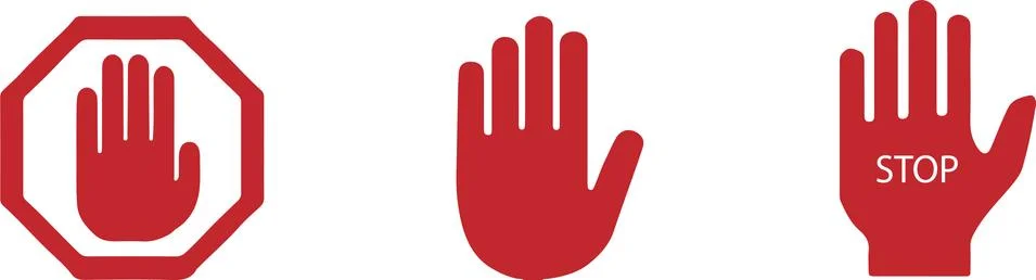 Stop vector illustration isolated on background Stock Illustration