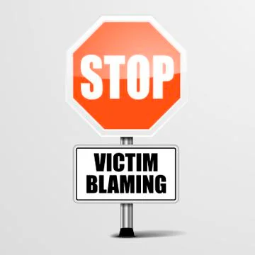 Stop Victim Blaming Stock Illustration