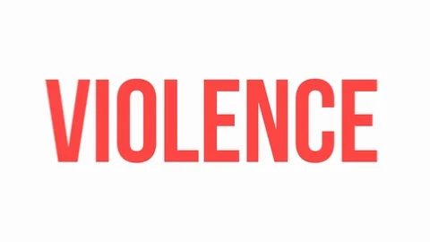Stop Violence Text Animation Video stock 124642076