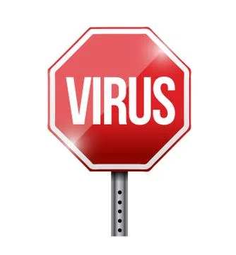 Stop virus illustration design Stock Illustration