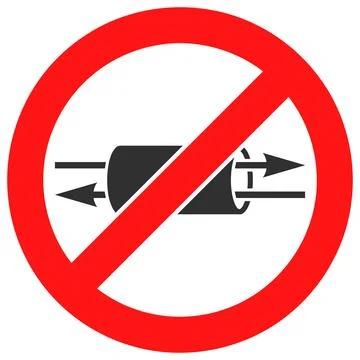 Stop VPN Vector Icon Flat Illustration Illustrazione stock