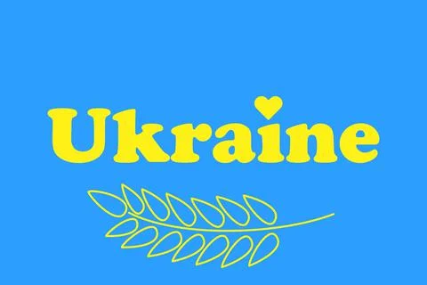 Stop war and No war concept in honor of Ukraine Stock Illustration
