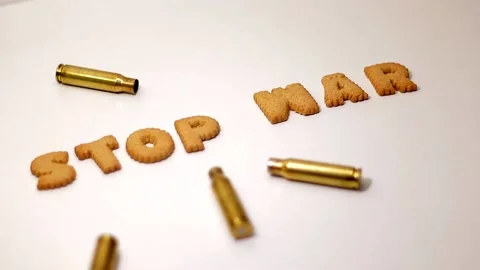 Stop War Cookies 4 Vídeo Stock 171527717