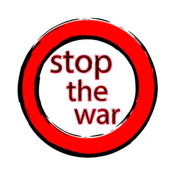 Stop the war Stock Illustration