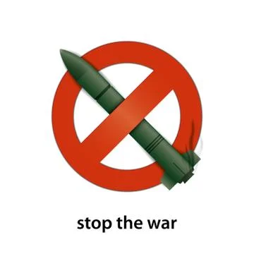 Stop the war Stock Illustration