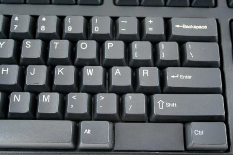 Stop war on a keyboard Stock-Fotos