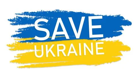 Stop War Save Ukraine. Pray For Ukraine peace. Stock Illustration