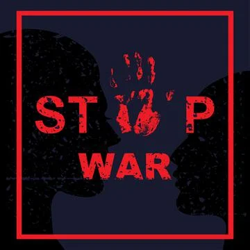 Stop war sing concept. Stop war vector Stock Illustration