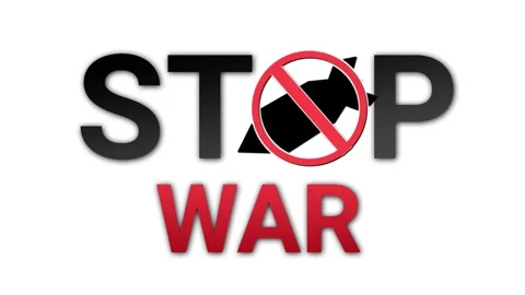 Stop War typography animation Stock Footage 326838133