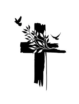Stop the war in Ukraine. Blue and yellow cross Vector illustration Stock Illustration