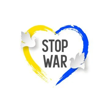 Stop War in Ukraine concept. Stock Illustration