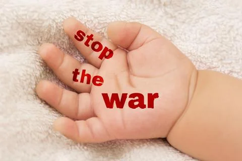 Stop the War in Ukraine Stock Illustration