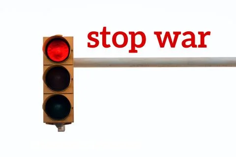 Stop war in Ukraine Stock Illustration