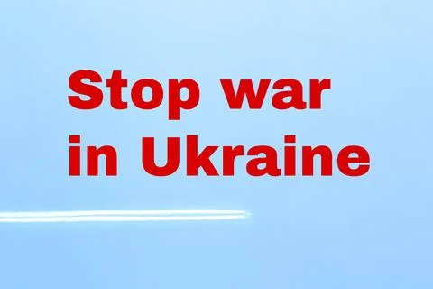 Stop the war in Ukraine Stock Illustration