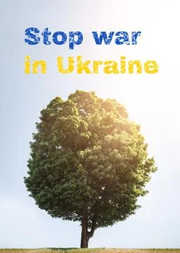 Stop war in Ukraine Stock Illustration
