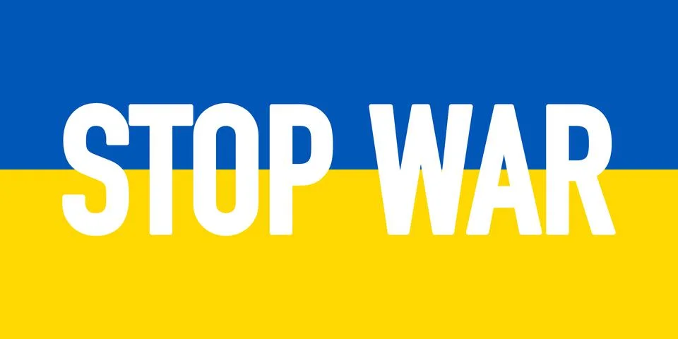 Stop WAR in Ukraine Stock Illustration
