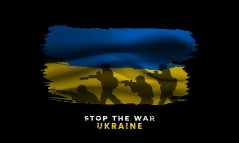 Stop the war in Ukraine Illustrazione stock