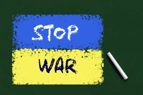 Stop war in Ukraine Stock Photos