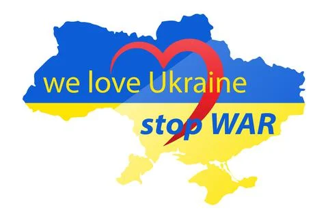 Stop the war in ukraine vector illustration Stock Illustration