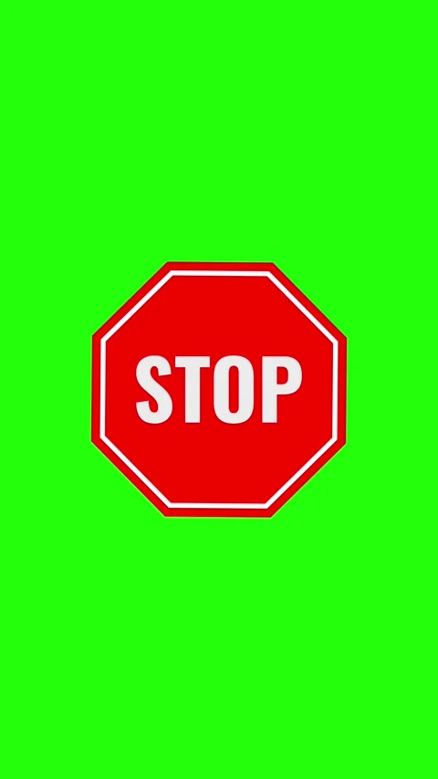 Stop Warning Traffic Sign Animation 動画素材 281227555
