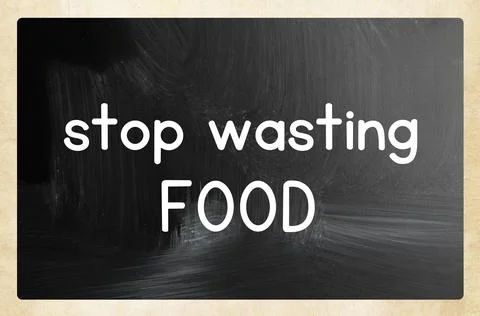 Stop wasting food Stock Photos