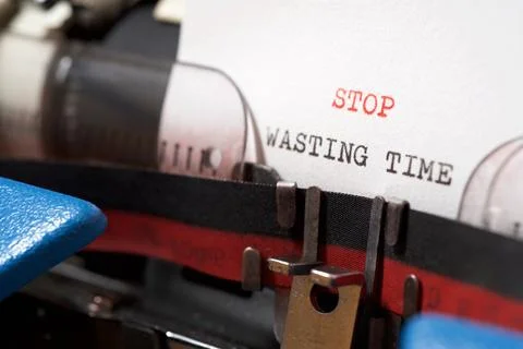 Stop wasting time Stock Photos