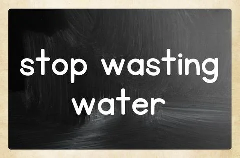 Stop wasting water Stock Photos
