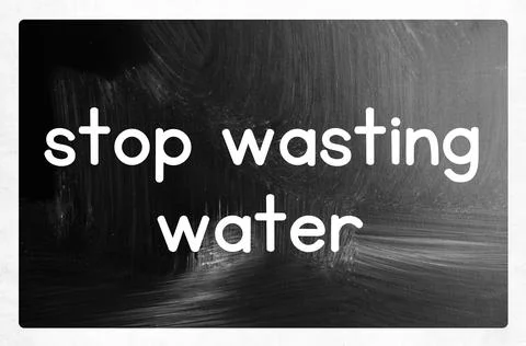 Stop wasting water Stock Photos