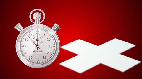 Stop watch animation with making presents Stock Footage 12533285