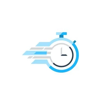 Stop watch flat vector icon, time concept Stock Illustration