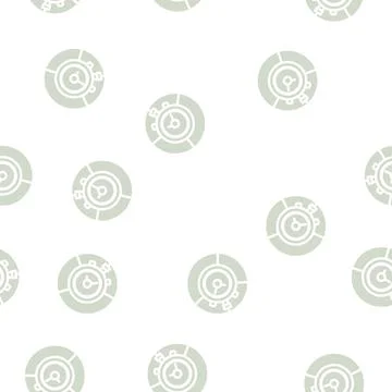 Stop watch glyph vector seamless pattern イラスト素材
