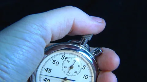 Stop-watch in hand Stock Footage 956533
