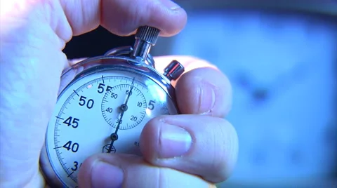 Stop-watch in hand Stock Footage 956537