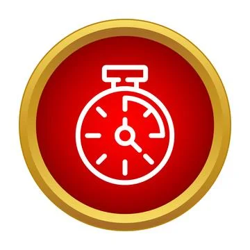 Stop watch icon showing time measurement concept 스톡 일러스트