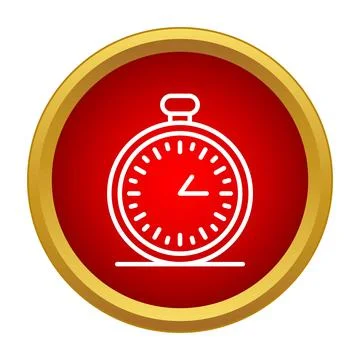 Stop watch icon showing time limit concept 스톡 일러스트
